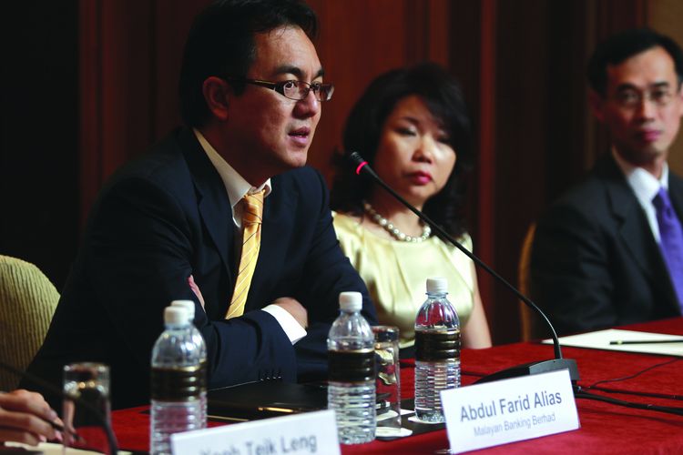 Abdul Farid Alias, Maybank; Ai Chin Tan, OCBC Bank (Malaysia); Thomas Meow, CIMB